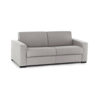 Talamo Italia Sof&aacute; Fijo Dmarchi, Gran Sof&aacute; De 2 Plazas, 100% Made In Italy, Sof&aacute; De Sal&oacute;n En Tela Tapizada, Con Reposabrazos Est&aacute;ndar, Cm 200x95h90, Gris Y Antracit