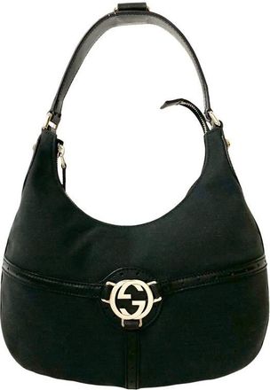 Gucci Pre-owned Gucci Canvas Reins Hobo Ladies 114869 3444