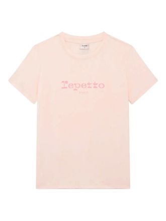 Repetto logo-print cotton T-shirt - women - Cotton - S - Pink
