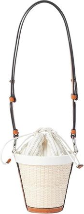 Maison Margiela Tassen, Dames, Wit, ONE Size, Mini Bucket Schoudertas