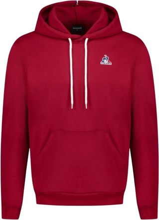 Le Coq Sportif Rood Bordeaux Essentials Hoodie - Heren - Hoodies - Rood - L - Katoen - Hoodies & sweatvesten