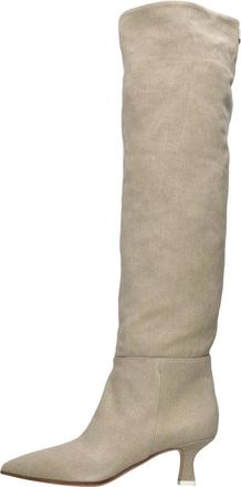 3Juin Laarzen Beige - Dames - Laarzen met Hak - Beige - 36 EU - Schoenen