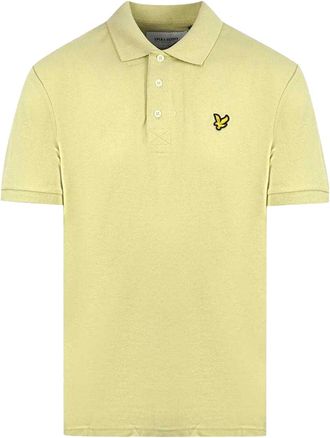 Lyle & Scott Heren Effen Logo Polo Shirt (Groen)