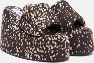 The Attico Mochi leopard-print platform sandals