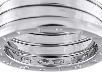 Bulgari Anello B-Zero1 in oro bianco 18 carati - Argento