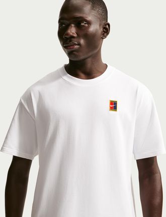 Nike Mens Court Max90 Tennis T-Shirt in White | HJ3362-100