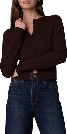 Joe's The Dani Crop Cashmere Cardigan in Espresso at Nordstrom, Size X-Small