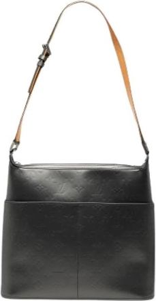 Louis Vuitton Pre-owned The Sutter Shoulder Bag - Dames - Vintage Schoudertas - Grijs - ONE Size - Leer - Vintage