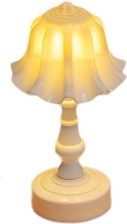 OEM Juego De 2 L&aacute;mparas De Mesa, Peque&ntilde;as Luces Nocturnas Retro Con Forma De Campanilla, Ideales Para El Dormitorio (blancas)