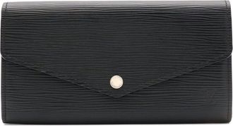 Louis Vuitton Black Noir Epi Leather Long Wallet (Bi-Fold) (Pre-Owned)