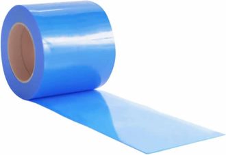 vidaXL Vidaxl - Tira De Cortina Para Puertas Pvc Azul 200x1,6 Mm 25 M