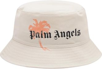Palm Angels Hollywood Cap - Heren - Hoeden - Wit - ONE Size - Accessoires