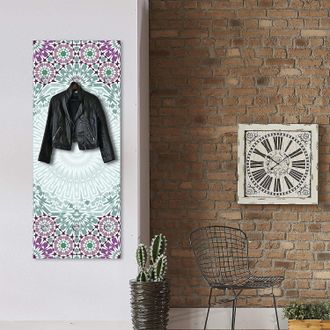 Queence Garderobenleiste »Aurelia« mit 6 Haken, 50 x 120 cm