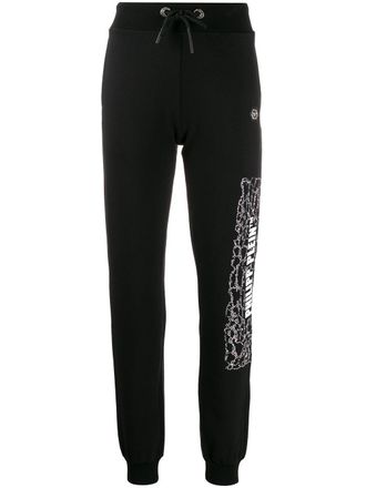 Philipp Plein Crystal Plein track pants - Black