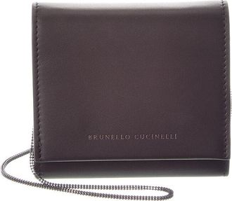 Brunello Cucinelli Leather Wallet On Chain