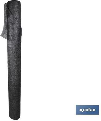 cofan Malla Sombreo Negra 80% / 90 Grs - 4 X 50 Mts, Malla Sombreo Y Ocultaci&oacute;n Fabricada En 3 Hilos Monofilamento Cosidos Por Pulgada Que Proporciona El So