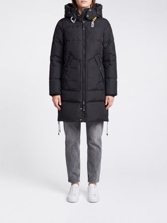 Parajumpers Long Quilted Nylon Down Jacket with Hood and High Neck