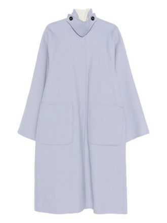 Sportmax button pockets coat - Blue