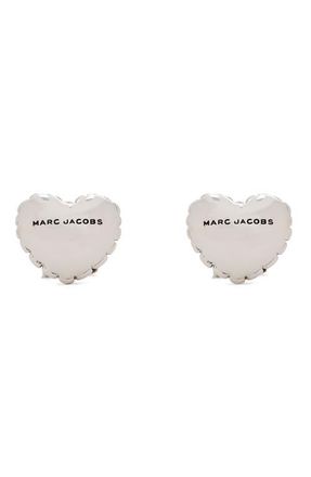 Marc Jacobs Micro Heart Balloon Stud Earrings in Light Antique Silver at Nordstrom