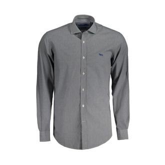 Harmont & Blaine Heren, Overhemden, Blauw, Maat: S Katoen