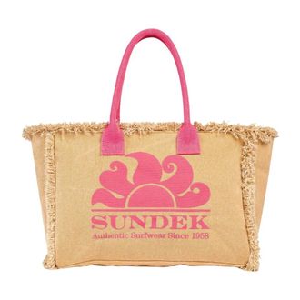 Sundek Heren, Tassen, Beige, Maat: ONE Size