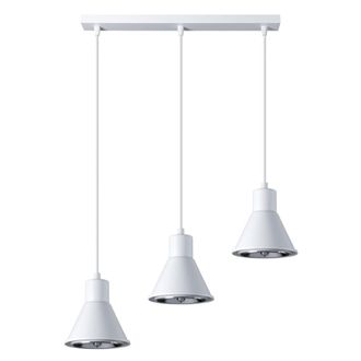 Sollux Lighting L&aacute;mpara de techo blanco acero alt. 120 cm