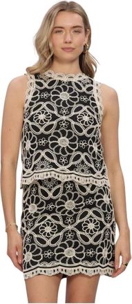 Y.A.S Y.a.s, Dames, Tops, Zwart, Maat: S