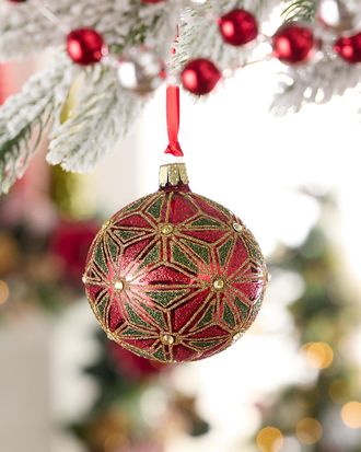 Neiman Marcus Holiday Radiance Glass Christmas Ornament