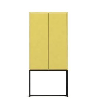 Really Nice Things Armario aparador 2 puertas mdf amarillo claro