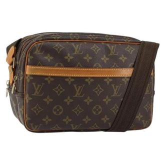Louis Vuitton Vintage, unisex, Bruin, ONE Size, Pre-owned Canvas Cross Body Bag