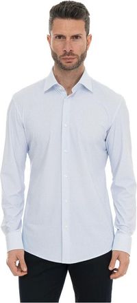 HUGO BOSS Overhemden, Heren, Blauw, 2Xl, Leer, P-Hank Casual shirt