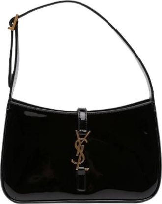 Saint Laurent Pre-owned Mini Le 5 a 7 - Dames - Vintage Schoudertas - Zwart - ONE Size - Leer - Vintage