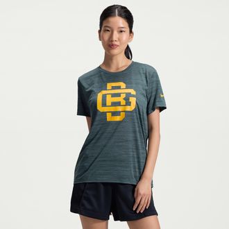 Nike Green Bay Packers Rivalries Collection Sideline Velocity Nike Womens Dri-FIT NFL T-Shirt in Green | 03EY33X7T-B3C