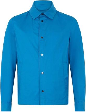 Herno Jassen, Heren, Blauw, L, Katoen, Heren Overhemdjas