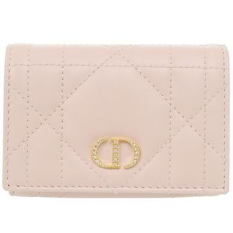 Dior Pink Leather Wallet (Bi-Fold) (Pre-Owned)