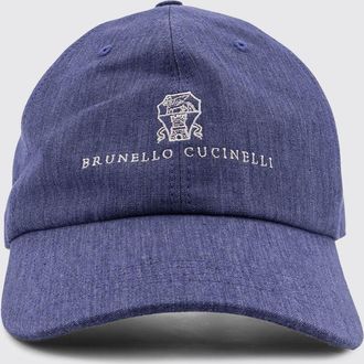 Brunello Cucinelli Cappello Brunello Cucinelli in lino con logo ricamato
