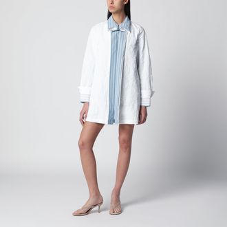 Loewe White technical cotton short dress