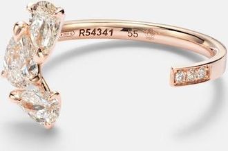 Repossi Anillo Serti Sur Vide de oro rosa de 18 ct con diamantes