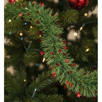 Dmora Decoraci&oacute;n De Navidad Faedo, Estructura Roja, Hecho En Italia, Verde