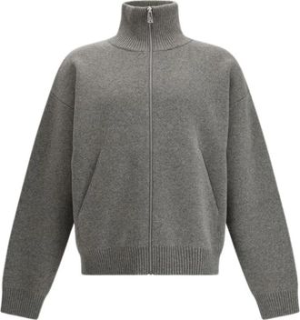 Axel Arigato Core Zip-Up Sweater - Heren - Vesten - Grijs - XL - Wol - Truien & Vesten