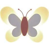 OEM L&aacute;mpara De Pared Led De Mariposa De 14 W, Blanca Y Rosa, Para Habitaci&oacute;n Infantil, Dise&ntilde;o Moderno Con Alas