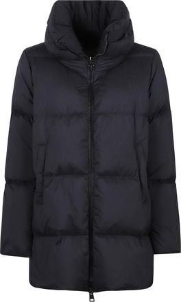 Herno A-Shape Relaxed Down Jacket - female - Herno - Down Coats - Black - XL - Coats