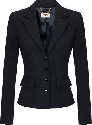Elisabetta Franchi Dames, Jassen, Zwart, Maat: S