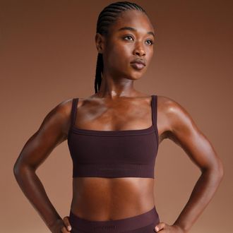 Nike Womens SKIMS Vintage Seamless Cami Bra in Red | BRSPT5156W-CUR