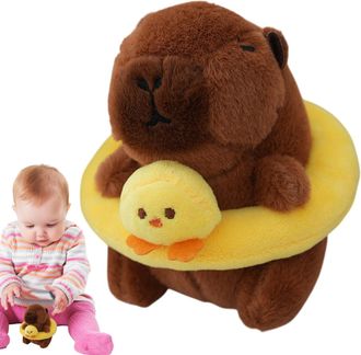 Generic Super Soft 4Inch Swimming Capybara Pendant,Stuffed Capybara Key Chain,Capybara Key Chain Plush, Plush Toy Pendant For Backpack Birthday