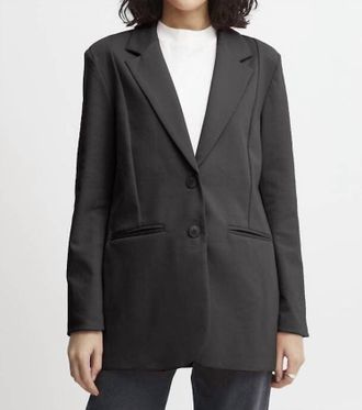 Ichi Kate Sus Oversize Blazer In Black