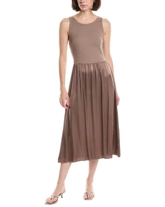 Michael Stars Bridgette Mixed Media Midi Dress