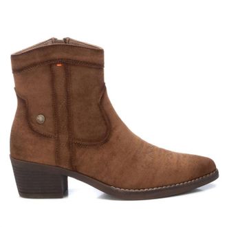 Xti Womens Italian Western Booties In Camel
