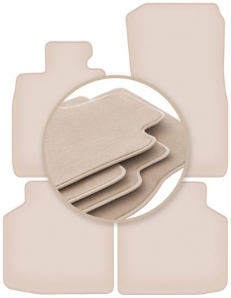 OEM Alfombrillas Beige Premium Para Bmw 7 F02 Xdrive 2008-2015