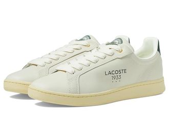 Lacoste Carnaby Pro Sneakers Mens Shoes Off-White/Green : 11.5 M, Leather